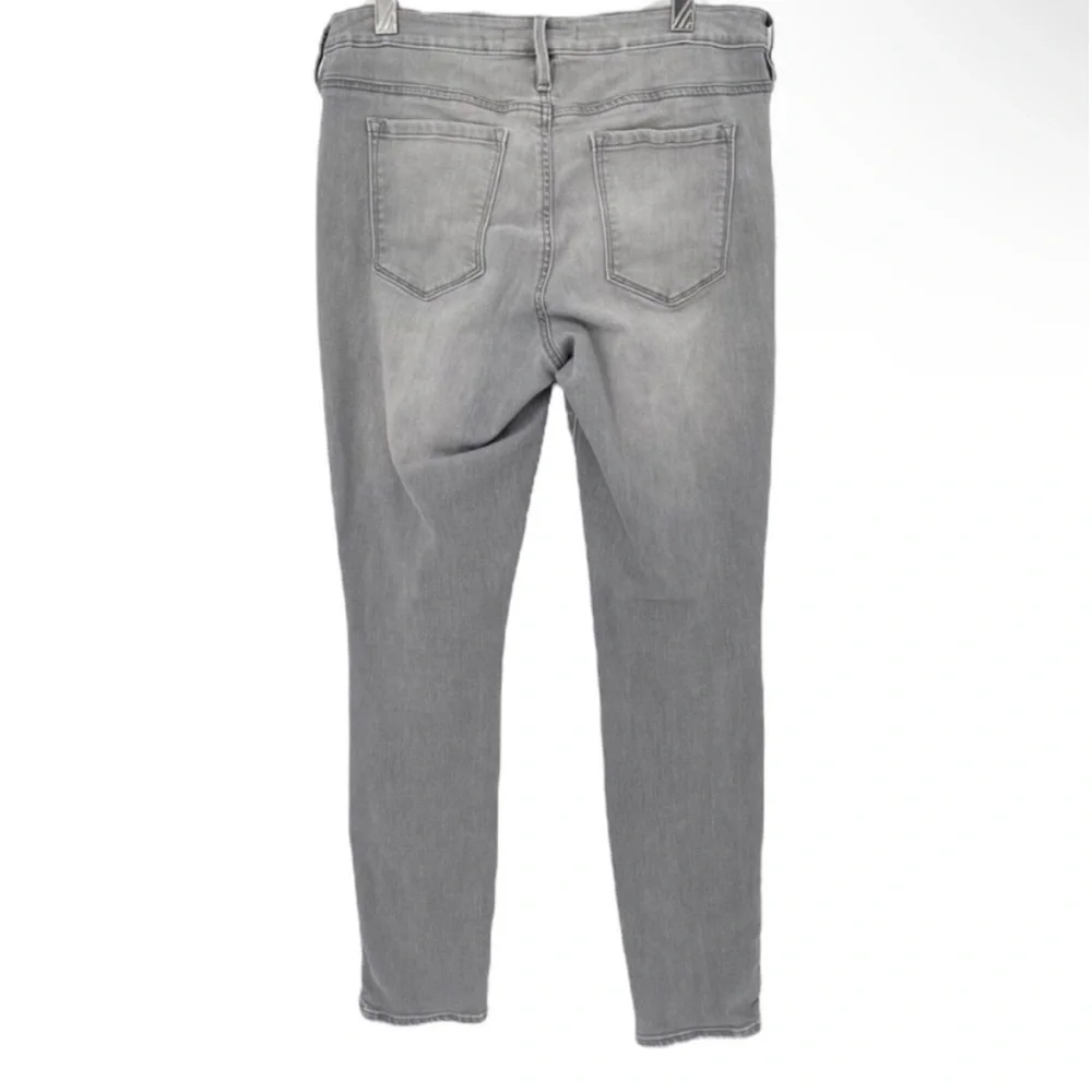 ATHLETA SCULPTEK Skinny Jeans In Grey Wash Cropped Stretch Slim Active- Size 8
